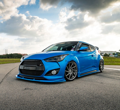 18" F1R F29 Hyper Black 5x100 / 5x114.3 Dual Pattern ( Staggered Setup ) ( Set of 4 )