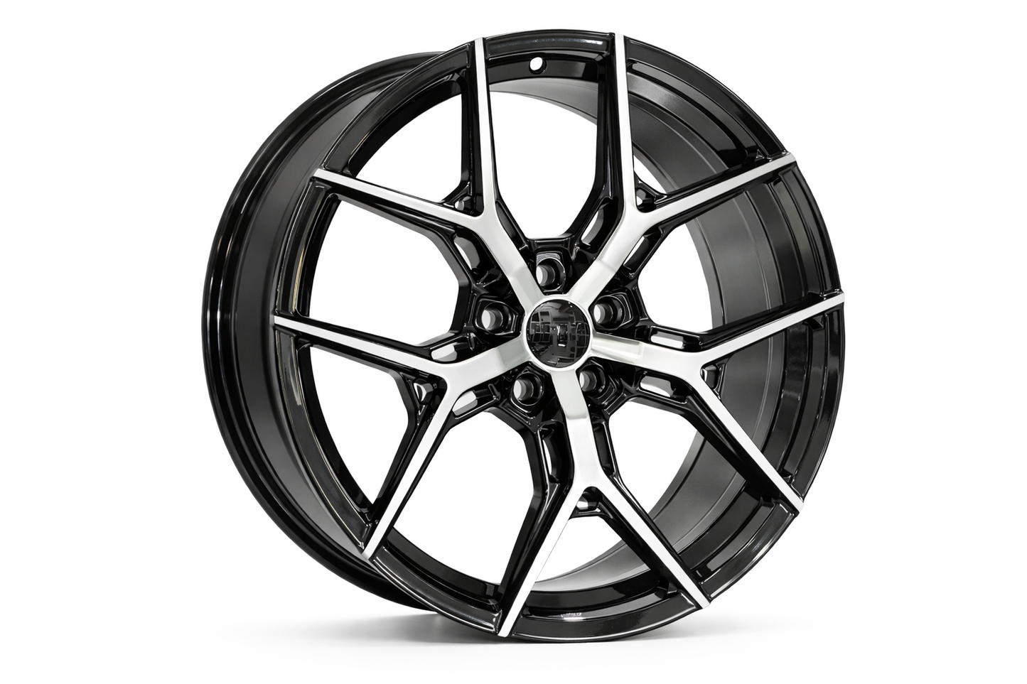 E1500 Black Machined Face 20x10 ET35 5x114.3 – (Square Set of 4)