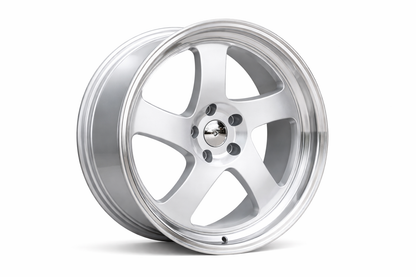 E014 Silver Machined Lip 15x8.0 ET20 4.100 - Square Set (4 Wheels)