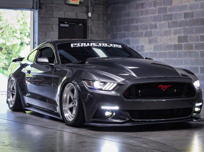 Aodhan DS05 Silver w/Machined Face - 18x8.5 +35 / 18x9.5 +30 5x114.3 (Staggered Set of 4)