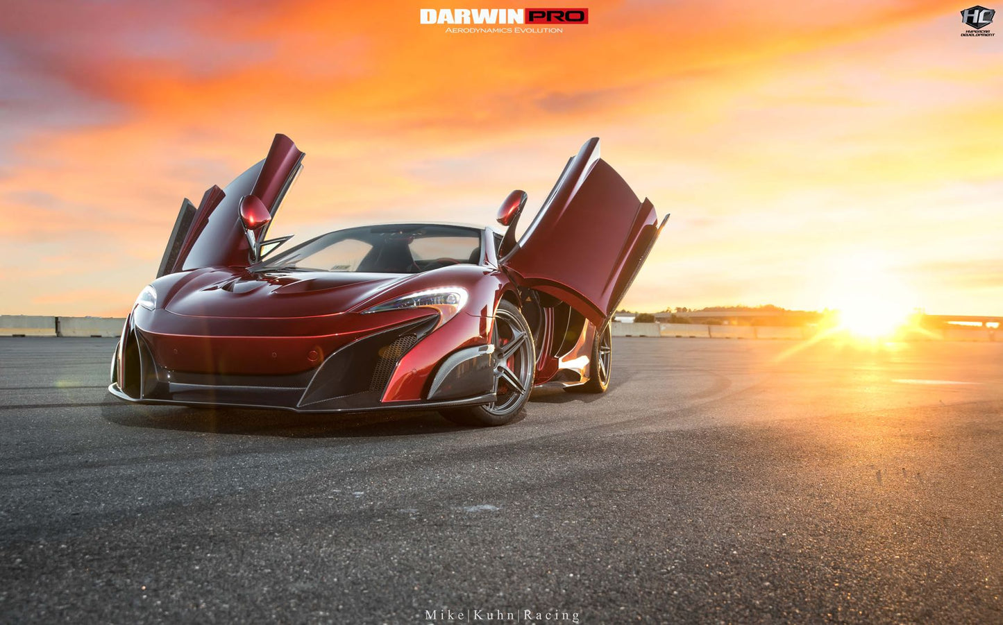 2014-2017 McLaren 650S  675LT Style Partial Carbon Fiber Front Bumper - DarwinPRO Aerodynamics