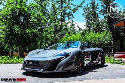 2014-2017 McLaren 650S  675LT Style Partial Carbon Fiber Front Bumper - DarwinPRO Aerodynamics
