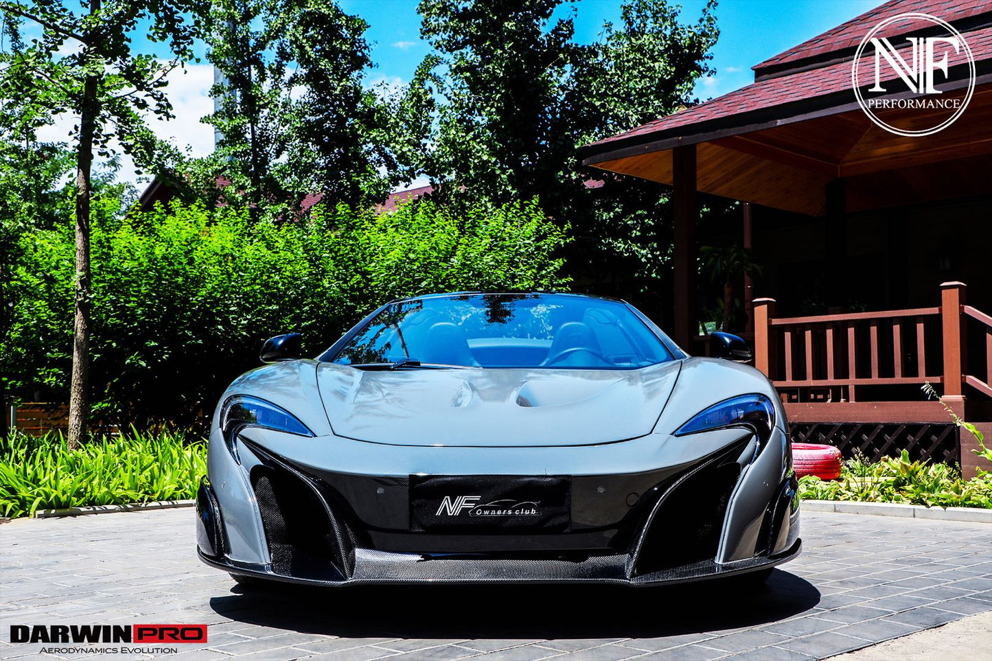 2014-2017 McLaren 650S  675LT Style Partial Carbon Fiber Front Bumper - DarwinPRO Aerodynamics
