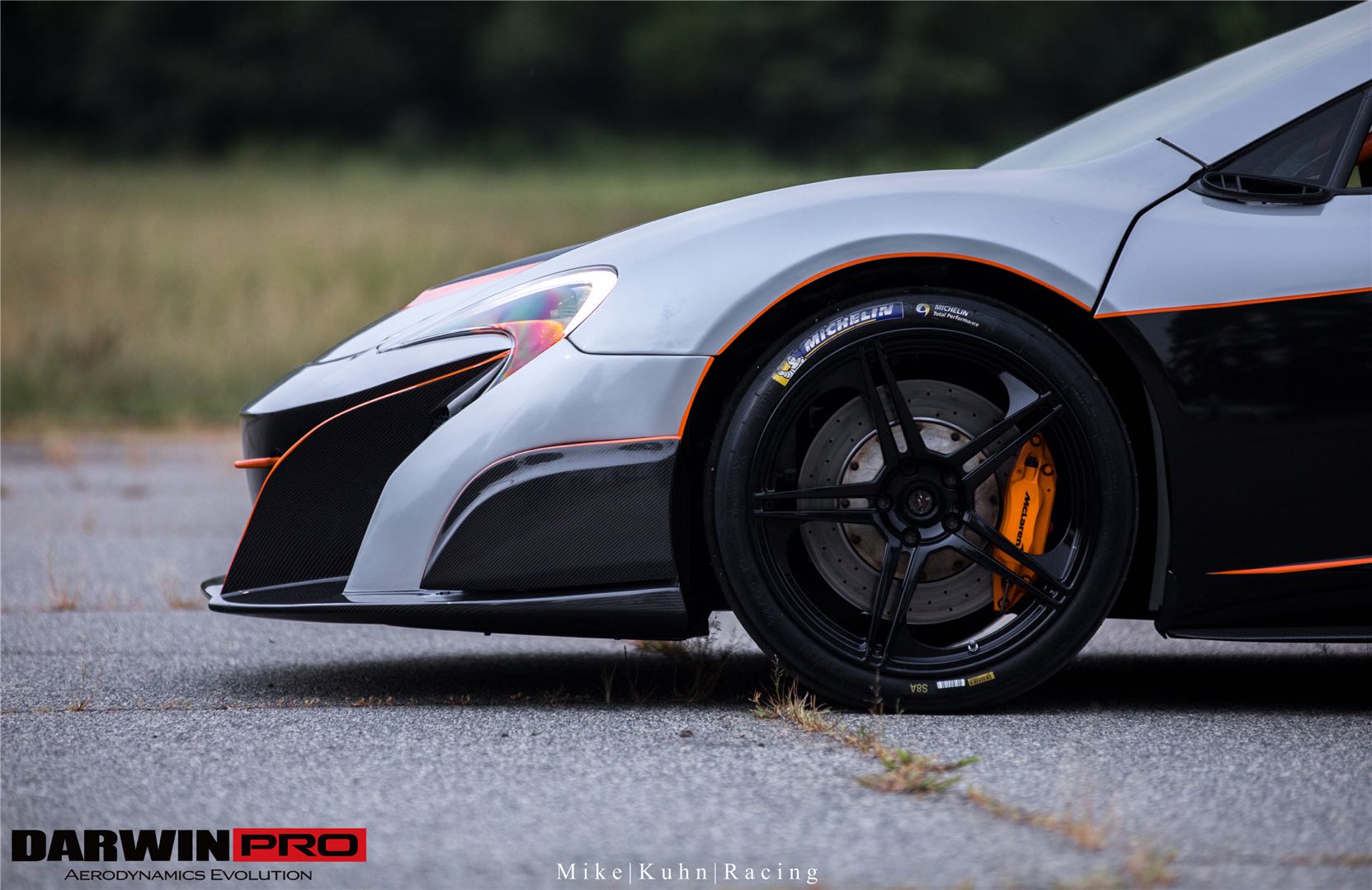 2014-2017 McLaren 650S  675LT Style Partial Carbon Fiber Front Bumper - DarwinPRO Aerodynamics