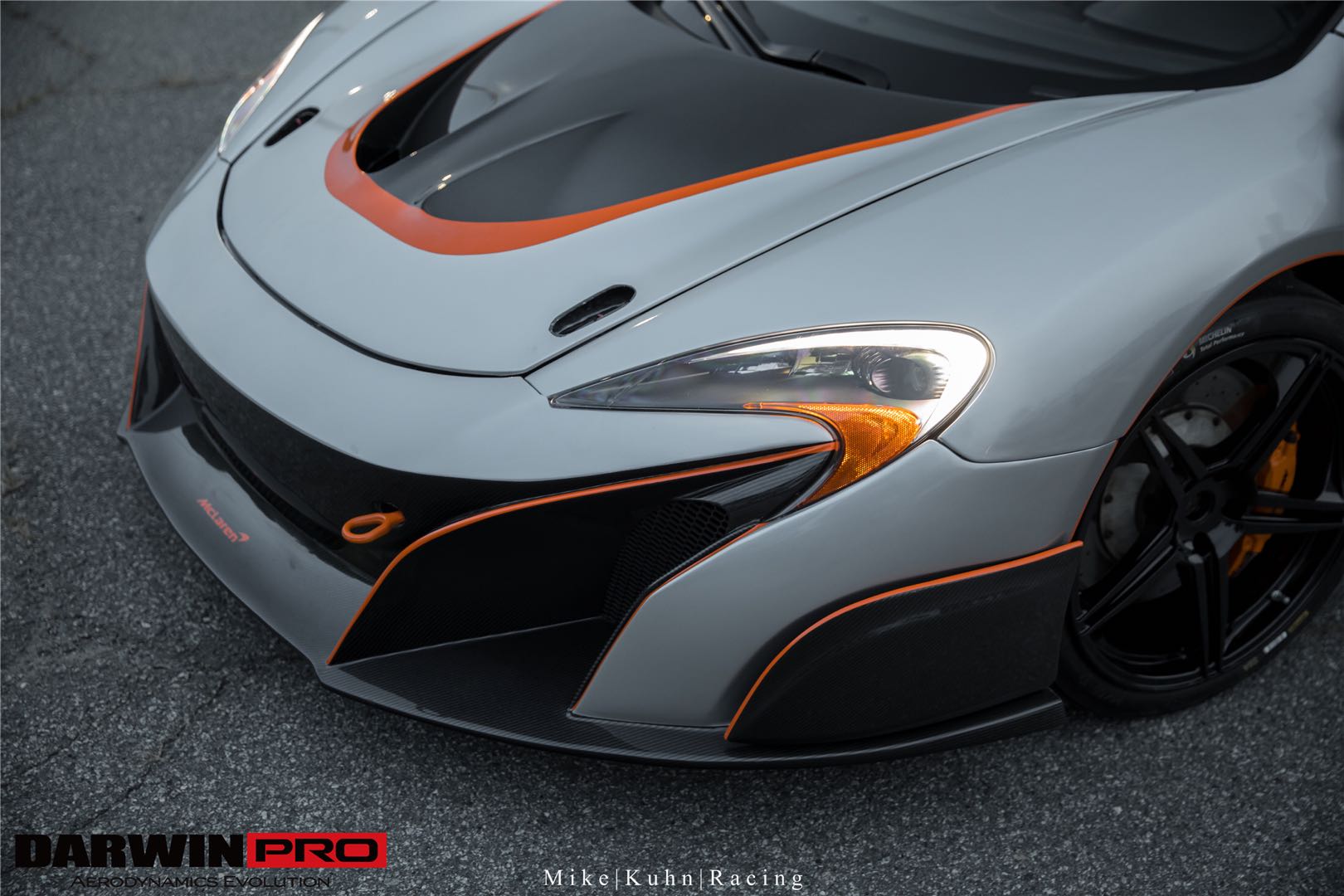 2014-2017 McLaren 650S  675LT Style Partial Carbon Fiber Front Bumper - DarwinPRO Aerodynamics