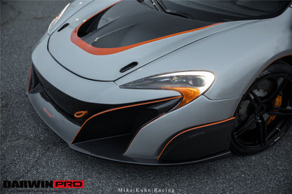 2014-2017 McLaren 650S  675LT Style Partial Carbon Fiber Front Bumper - DarwinPRO Aerodynamics