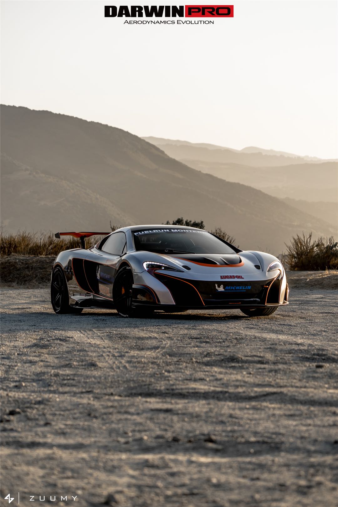 2014-2017 McLaren 650S  675LT Style Partial Carbon Fiber Front Bumper - DarwinPRO Aerodynamics