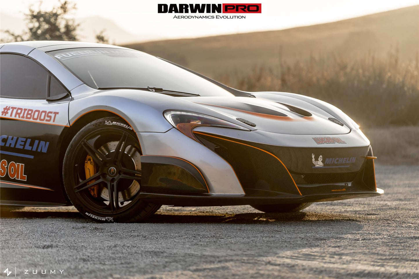 2014-2017 McLaren 650S  675LT Style Partial Carbon Fiber Front Bumper - DarwinPRO Aerodynamics