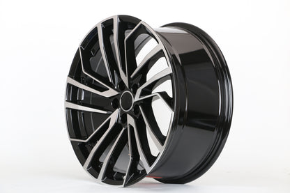 E650 Black Machined Face 20x9.0 ET30 5.112 - Square Set (4 Wheels)