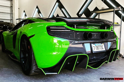 2014-2017 McLaren 650s Carbon Fiber Rear Bumper - DarwinPRO Aerodynamics