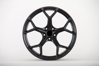 E660 Satin Black 22x10 ET25 5x112 – (Square Set of 4)