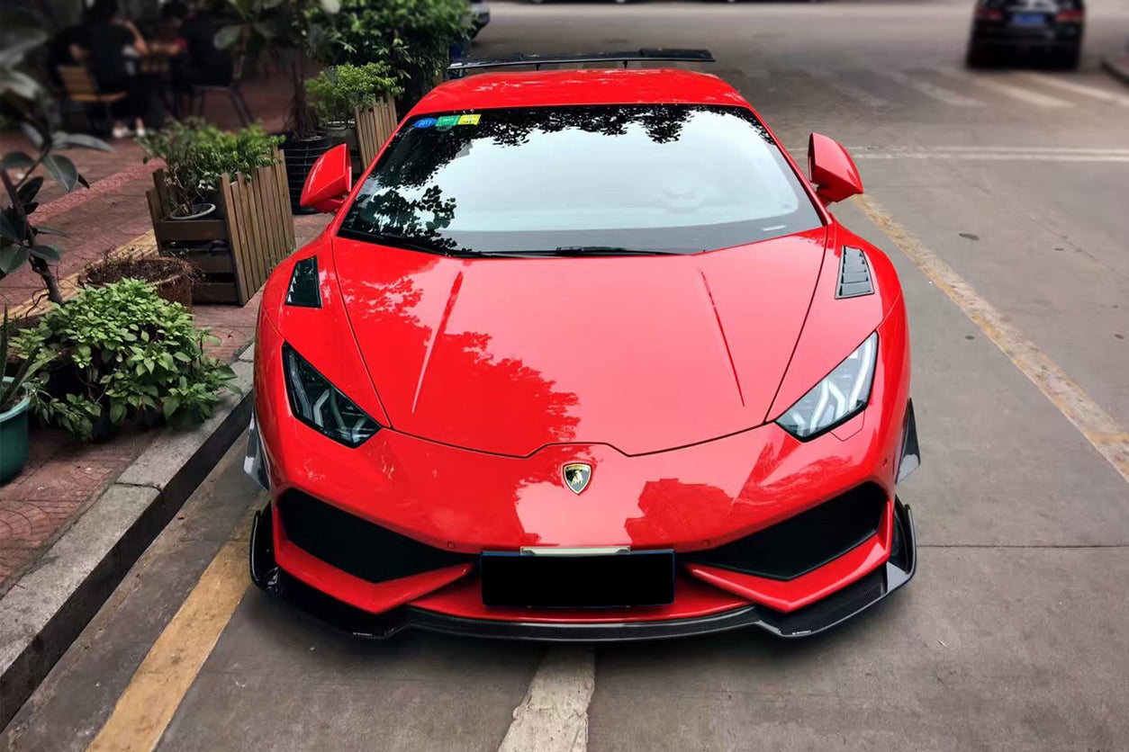 2015-2020 Lamborghini Huracan LP610/LP610 RZS Style Front Fender Carbon Fiber Vents - Carbonado