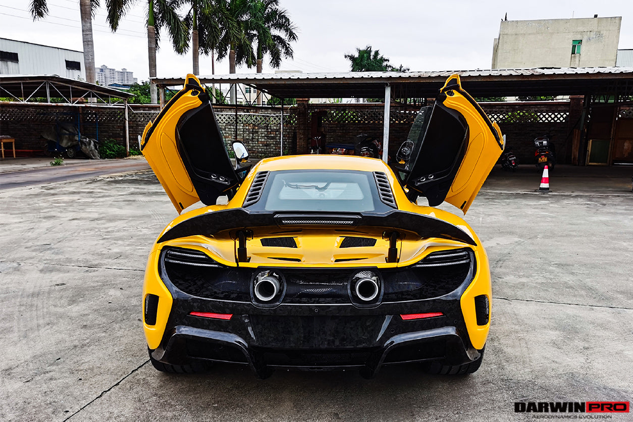 2011-2017 McLaren 650S 625C MP4 12C  675LT Style Dry Carbon Fiber Rear Body Kit - DarwinPRO Aerodynamics