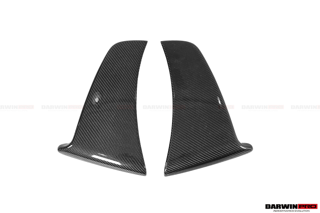 2018-2021 McLaren 600lt Carbon Fiber Rear Bumper Side Canards - DarwinPRO Aerodynamics