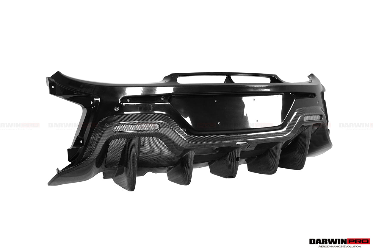 2018-2021 McLaren 600lt Carbon Fiber Rear Bumper - DarwinPRO Aerodynamics