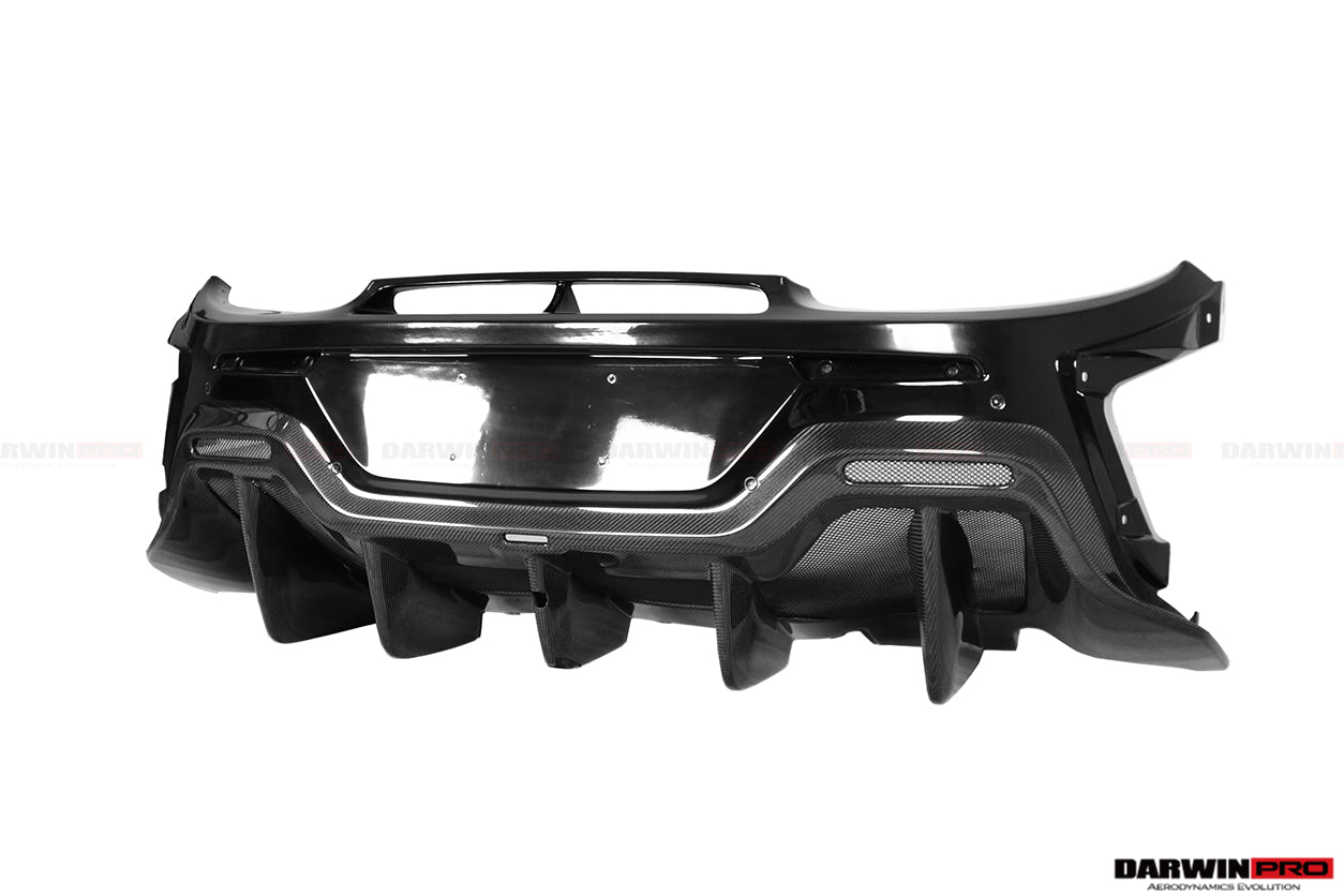 2018-2021 McLaren 600lt Carbon Fiber Rear Bumper - DarwinPRO Aerodynamics