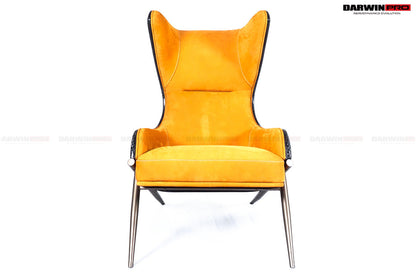 DARWINPRO CARBON FIBER CANYON ORANGE SUEDE LOUNGE CHAIR - DarwinPRO Aerodynamics