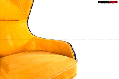 DARWINPRO CARBON FIBER CANYON ORANGE SUEDE LOUNGE CHAIR - DarwinPRO Aerodynamics