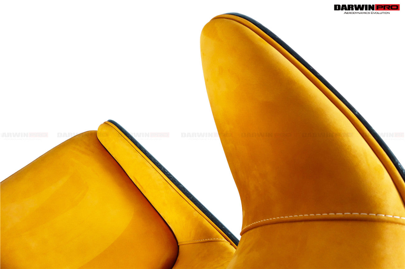 DARWINPRO CARBON FIBER CANYON ORANGE SUEDE LOUNGE CHAIR - DarwinPRO Aerodynamics