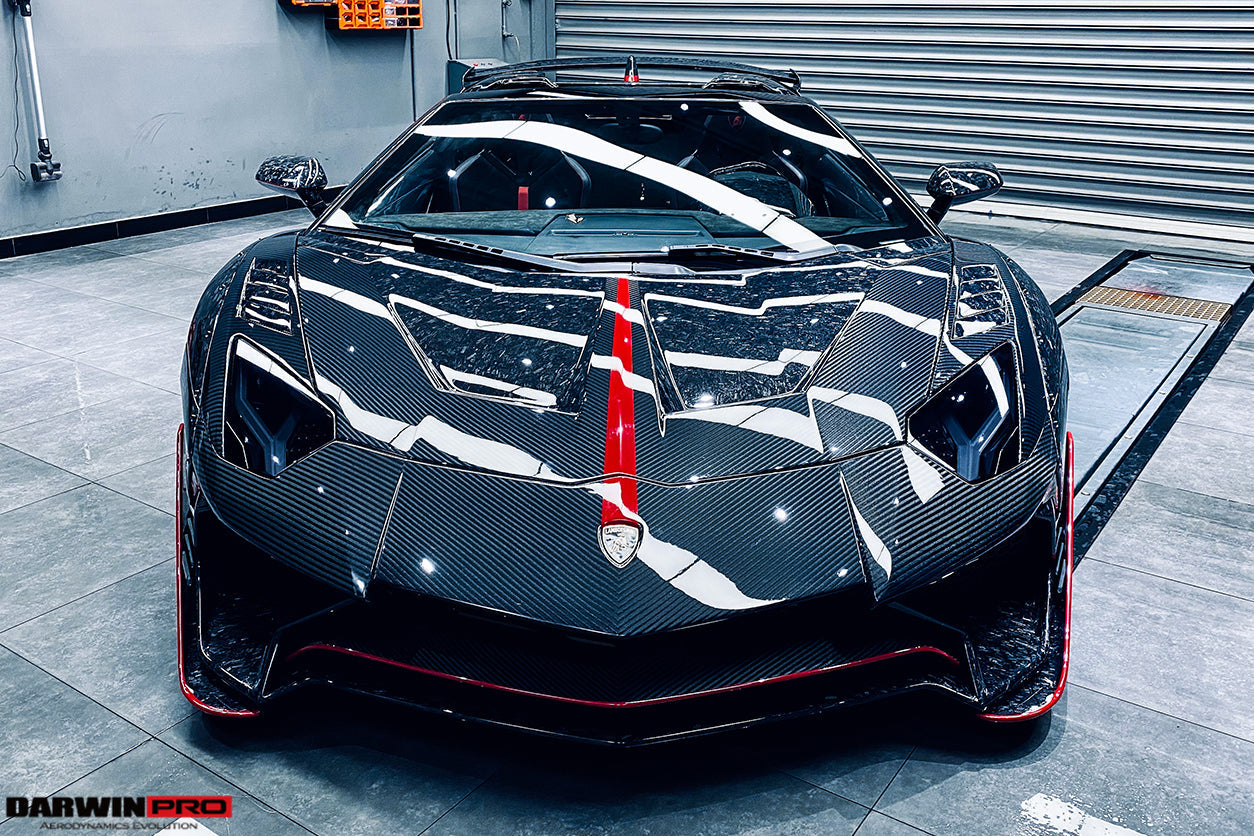 2011-2016 Lamborghini Aventador LP700 Roadster SV-BKSSII Style Wide Body Carbon Fiber Aero Full Kit - DarwinPRO Aerodynamics