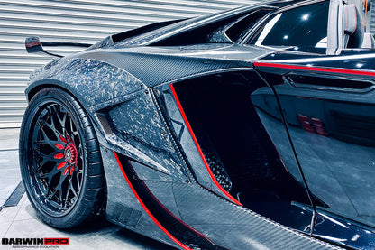 2011-2016 Lamborghini Aventador LP700 Roadster SV-BKSSII Style Wide Body Carbon Fiber Aero Full Kit - DarwinPRO Aerodynamics