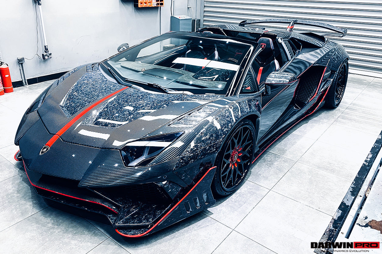 2011-2016 Lamborghini Aventador LP700 Coupe SV-BKSSII Style Wide body Carbon Fiber Aero Full Kit - DarwinPRO Aerodynamics
