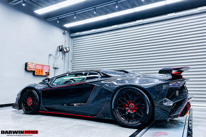 2011-2016 Lamborghini Aventador LP700 Roadster SV-BKSSII Style Wide Body Carbon Fiber Aero Full Kit - DarwinPRO Aerodynamics