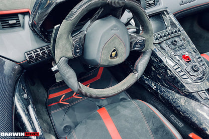 2011-2016 Lamborghini Aventador LP700 Coupe/Roadster Dry Carbon Fiber Centre Console Surround - DarwinPRO Aerodynamics