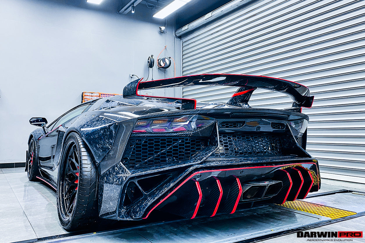 2011-2016 Lamborghini Aventador LP700 Roadster SV-BKSSII Style Wide Body Carbon Fiber Aero Full Kit - DarwinPRO Aerodynamics