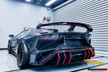 2011-2016 Lamborghini Aventador LP700 Roadster SV-BKSSII Style Wide Body Carbon Fiber Aero Full Kit - DarwinPRO Aerodynamics