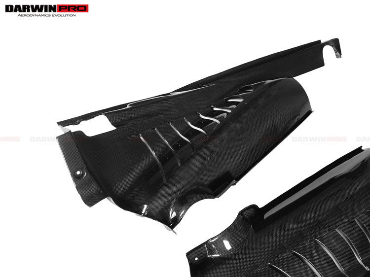 2015-2022 Ferrari 488 GTB/Pista/F8 Dry Carbon Fiber Engine Bay Panels With Heat Protection - DarwinPRO Aerodynamics