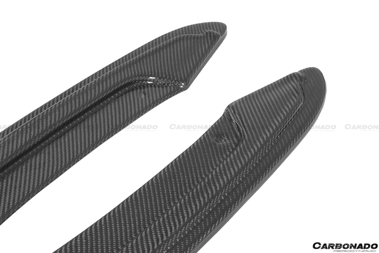 2013-2018 Audi RS6 Avant MN Style Carbon Fiber Rear Cap Splliter - Carbonado