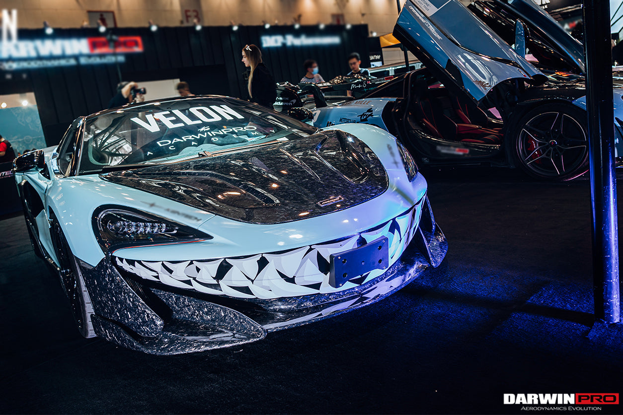 2018-2021 McLaren 600lt 2015-2021 540c/570s/570gt BKSS Style Carbon Fiber Hood - DarwinPRO Aerodynamics