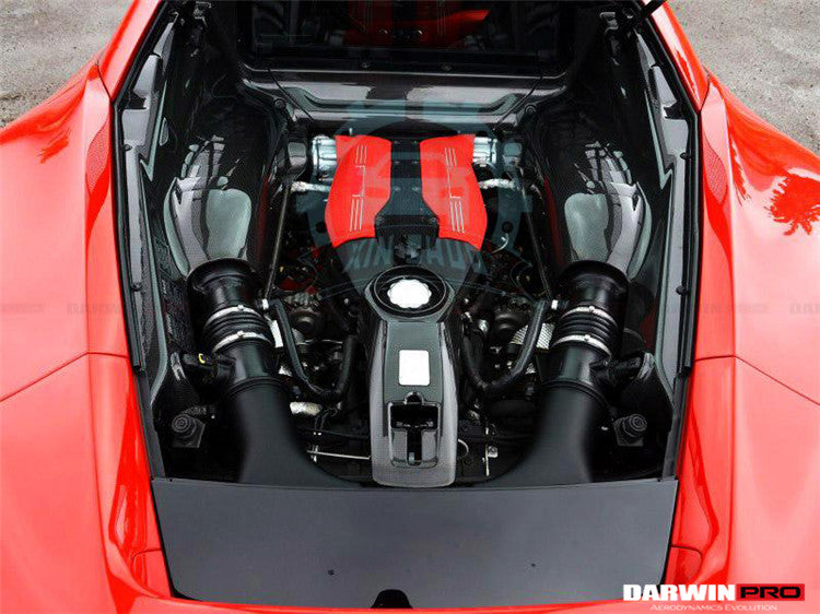 2015-2022 Ferrari 488 GTB/488 PISTA/F8 Dry Carbon Fiber Inner Underscreen panel Replacemnt - DarwinPRO Aerodynamics
