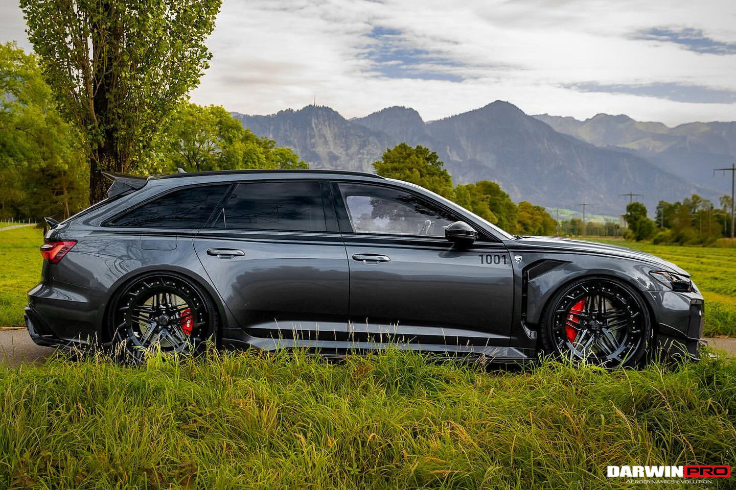 2019-2023 Audi RS6 Avant C8 IMP Performance Carbon Fiber Middle Spoiler - DarwinPRO Aerodynamics