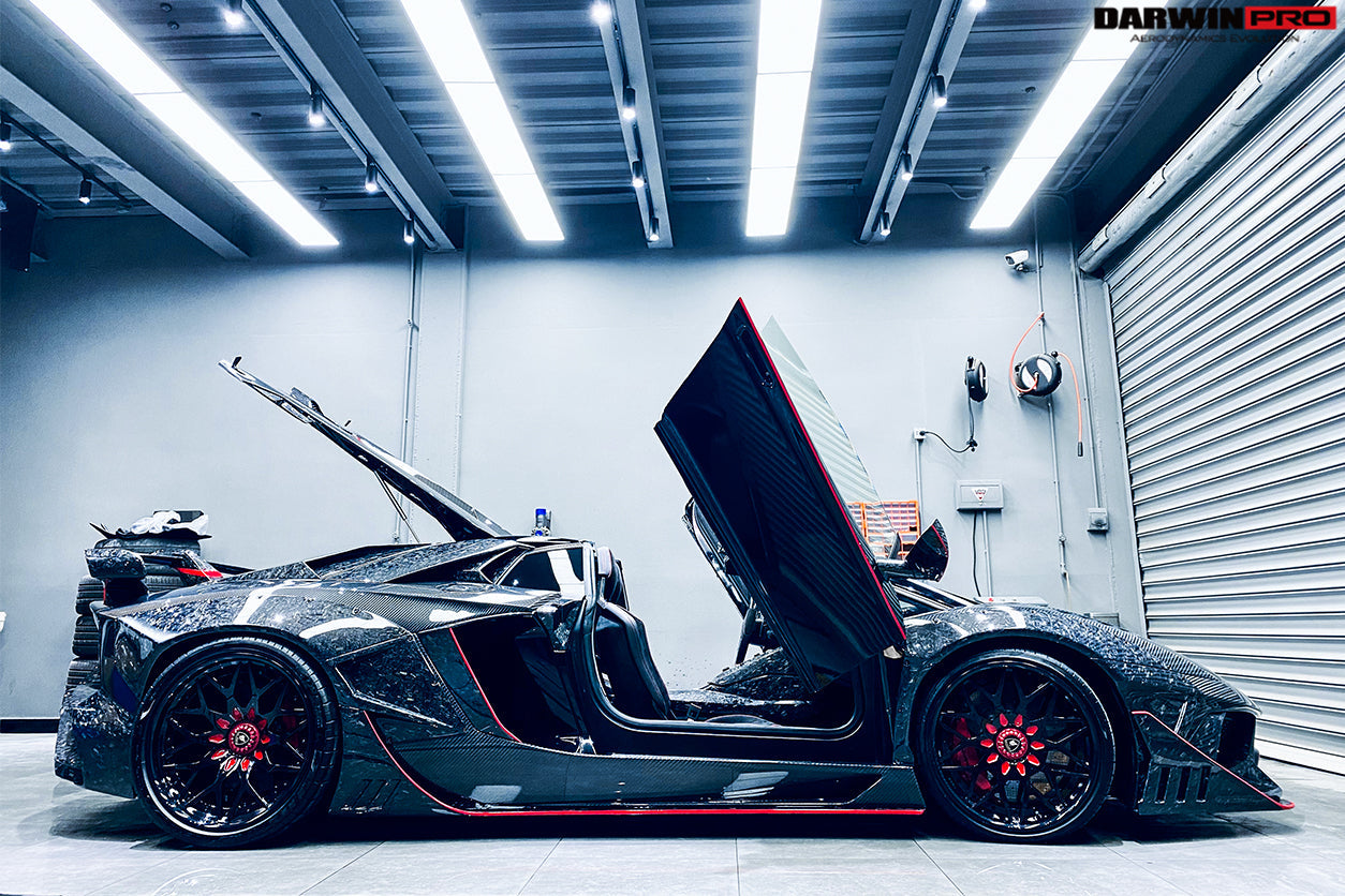 2013-2016 Lamborghini Aventador LP700 LP740 Roadster Carbon Fiber Rear Intake Panel - DarwinPRO Aerodynamics