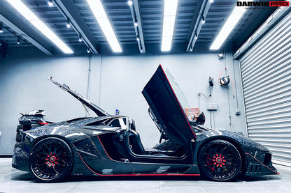 2013-2016 Lamborghini Aventador LP700 LP740 Roadster Carbon Fiber Rear Intake Panel - DarwinPRO Aerodynamics