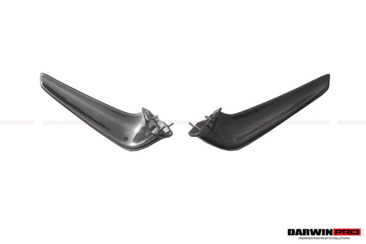 2010-2015 Ferrari 458 Coupe/Spyder Carbon Fiber Front Canards - DarwinPRO Aerodynamics