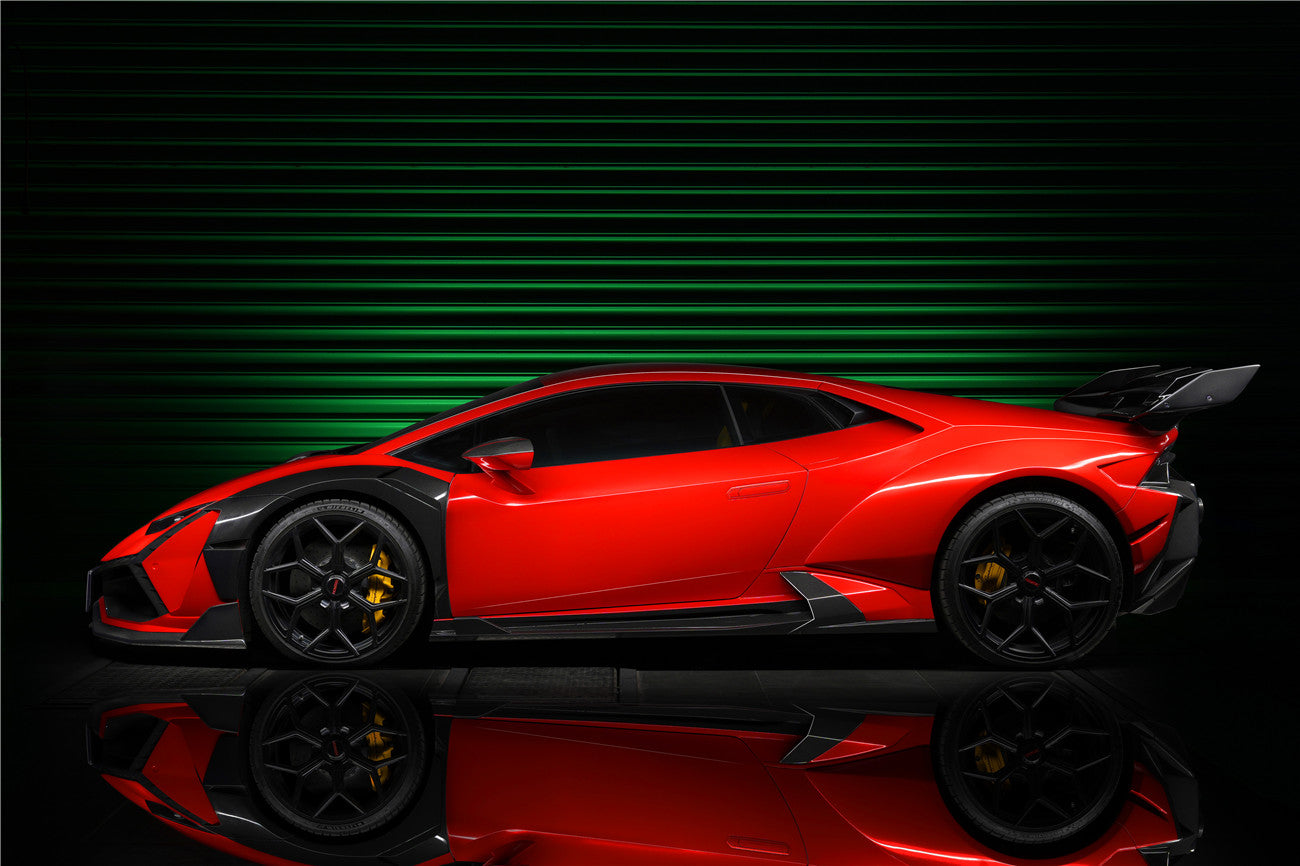 2015-2022 Lamborghini Huracan LP610/LP580/EVO BKSSII Style Side Skirts - DarwinPRO Aerodynamics