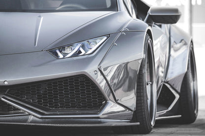 2015-2020 Lamborghini Huracan LP610/LP580 DE Style Wide Fender Flares - Carbonado
