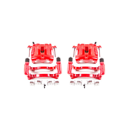 Power Stop 99-04 Jeep Grand Cherokee Front Red Calipers w/Brackets - Pair