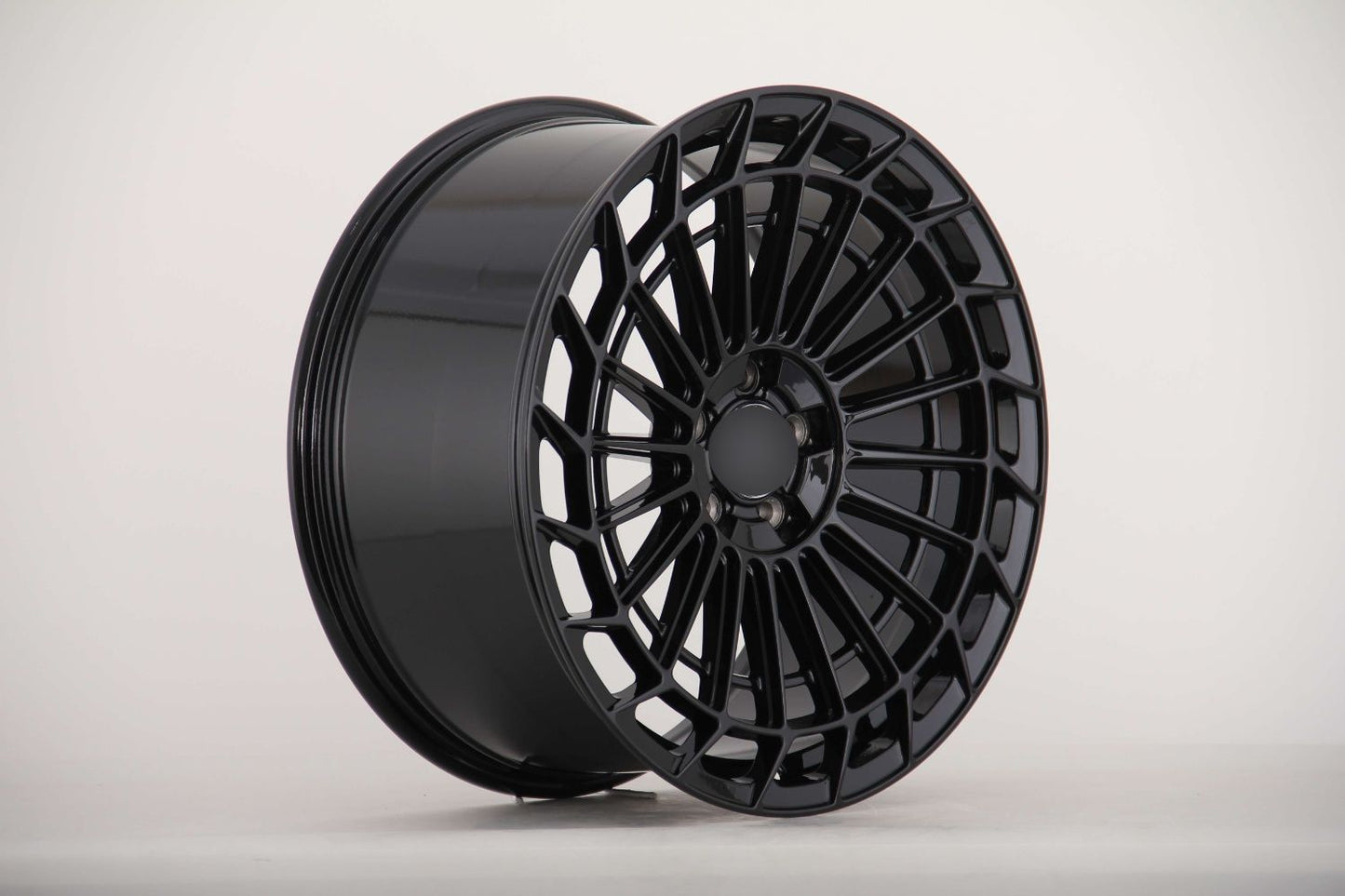 E040 Gloss Black 20x9.5 ET35 5x114.3 - Square Set (4 Wheels)