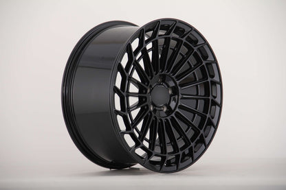 E040 Gloss Black 20x9.5 ET35 5x114.3 - Square Set (4 Wheels)