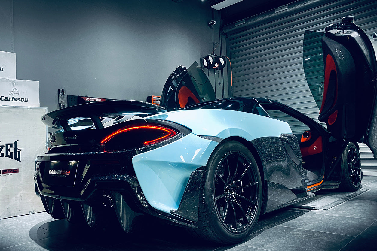 2018-2021 McLaren 600lt Carbon Fiber Rear Bumper Side Canards - DarwinPRO Aerodynamics