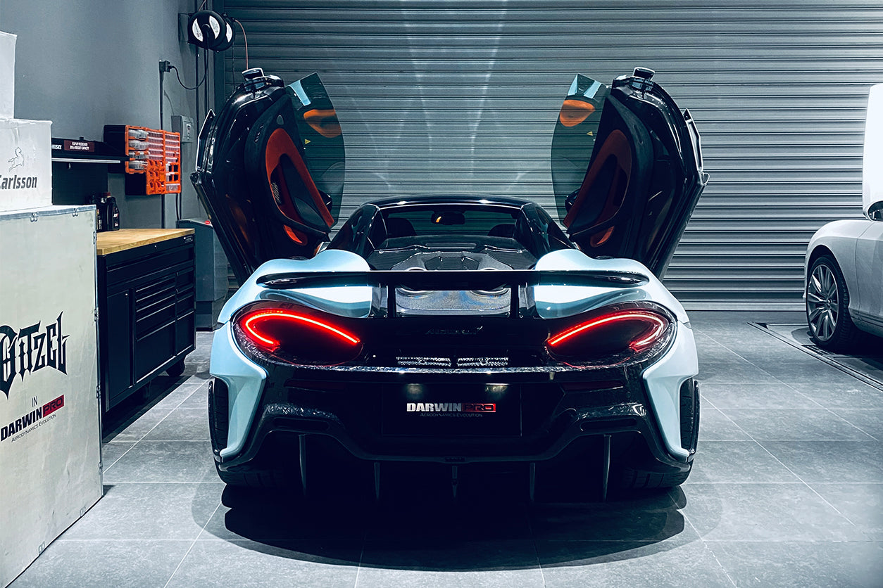 2018-2021 McLaren 600lt Carbon Fiber Rear Bumper - DarwinPRO Aerodynamics