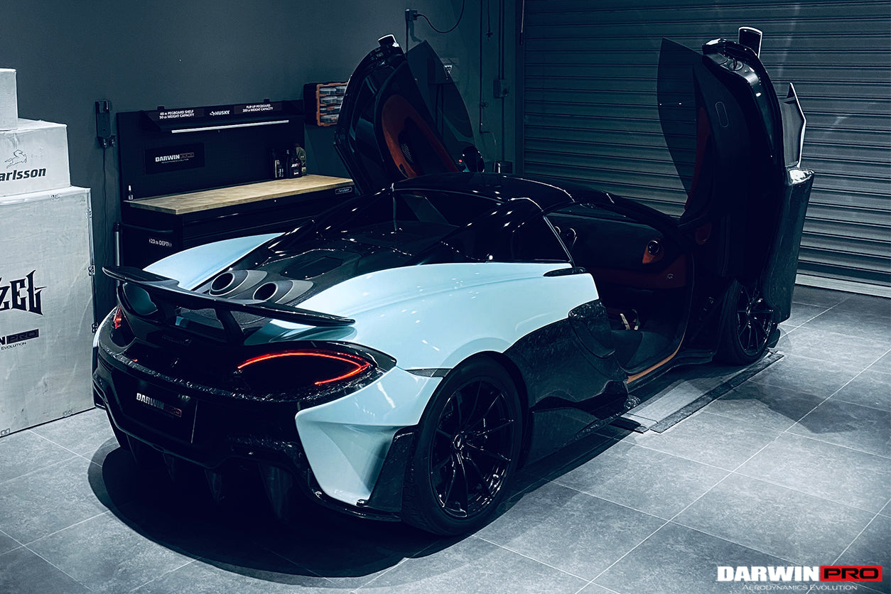 2018-2021 McLaren 600lt Carbon Fiber Rear Bumper Side Canards - DarwinPRO Aerodynamics
