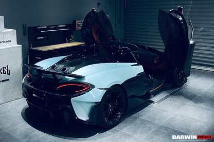 2018-2021 McLaren 600lt Carbon Fiber Rear Bumper Side Canards - DarwinPRO Aerodynamics