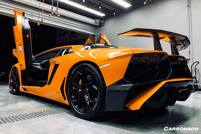 2011-2016 Lamborghini Aventador LP700 Coupe/Roadster SV Style Rear Bumper - Carbonado Aero