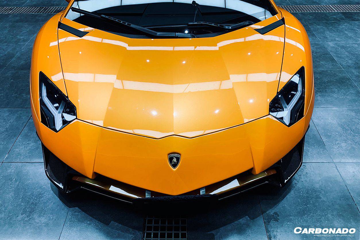 2011-2016 Lamborghini Aventador LP700 LP740 Coupe/Roadster SV Style Front Bumper - Carbonado Aero