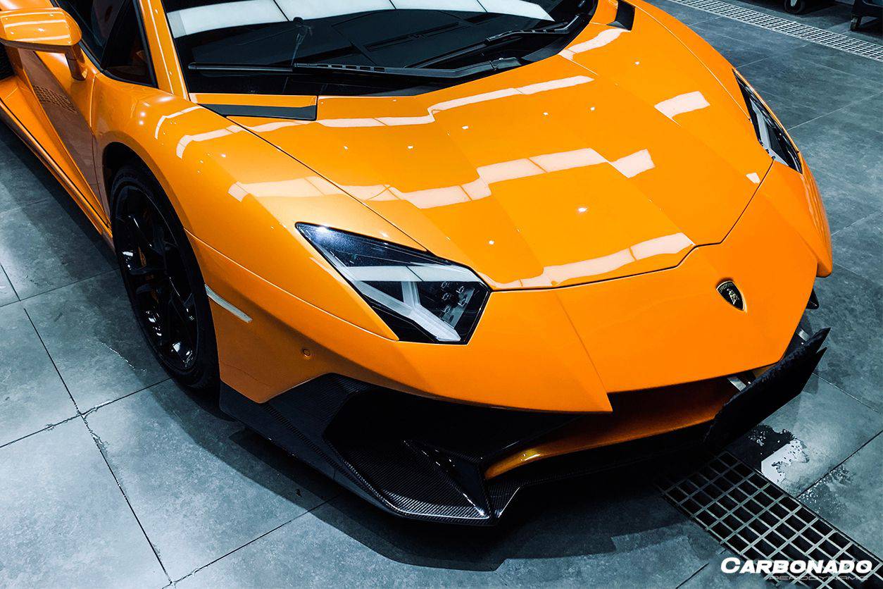 2011-2016 Lamborghini Aventador LP700 LP740 Coupe/Roadster SV Style Front Bumper - Carbonado Aero